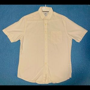 Croft & Barrow Cream short sleeve button down men’s S